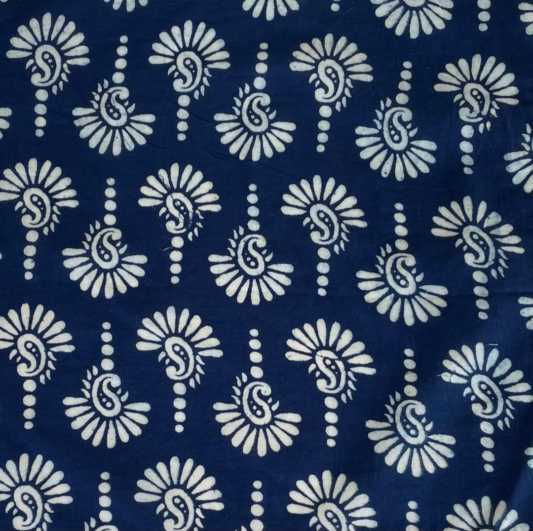 Sandy Cinch Waist Dress in Indigo Patterns