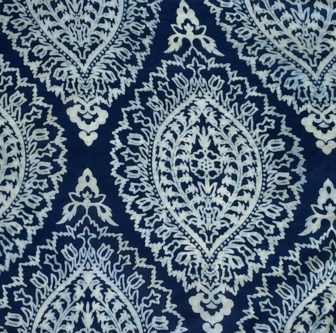 Fitz Tiered Dress, Indigo Patterns