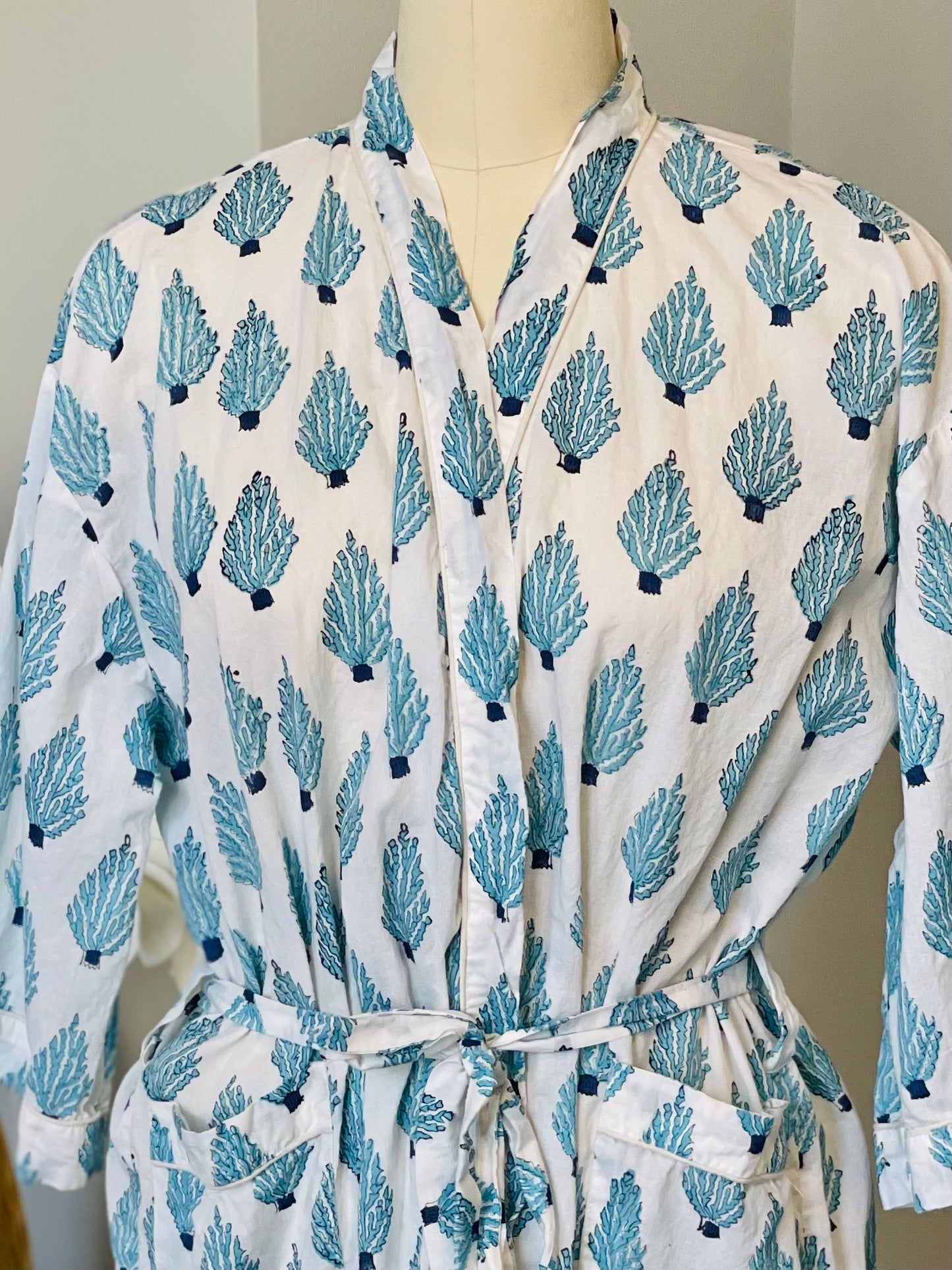 Relaxing Robe in Cotton Prints You Choose Pattern