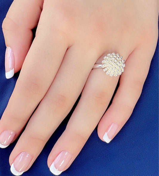 Pom Pom Sterling Ring