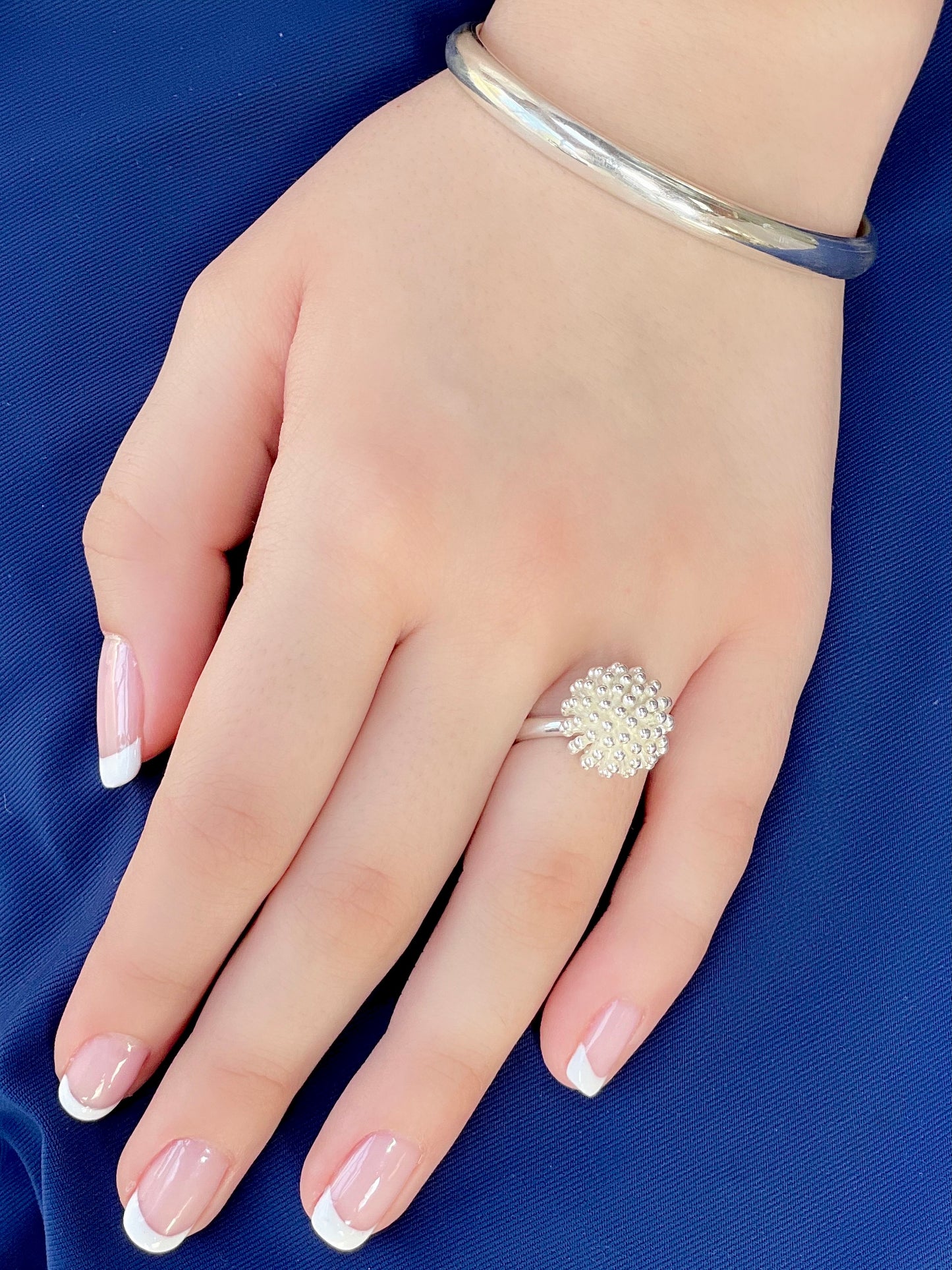 Pom Pom Sterling Ring