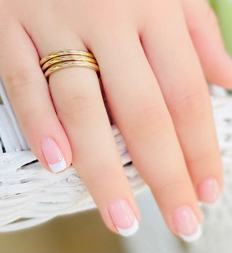 Gold Filled Ring Simple Stackable Rounded